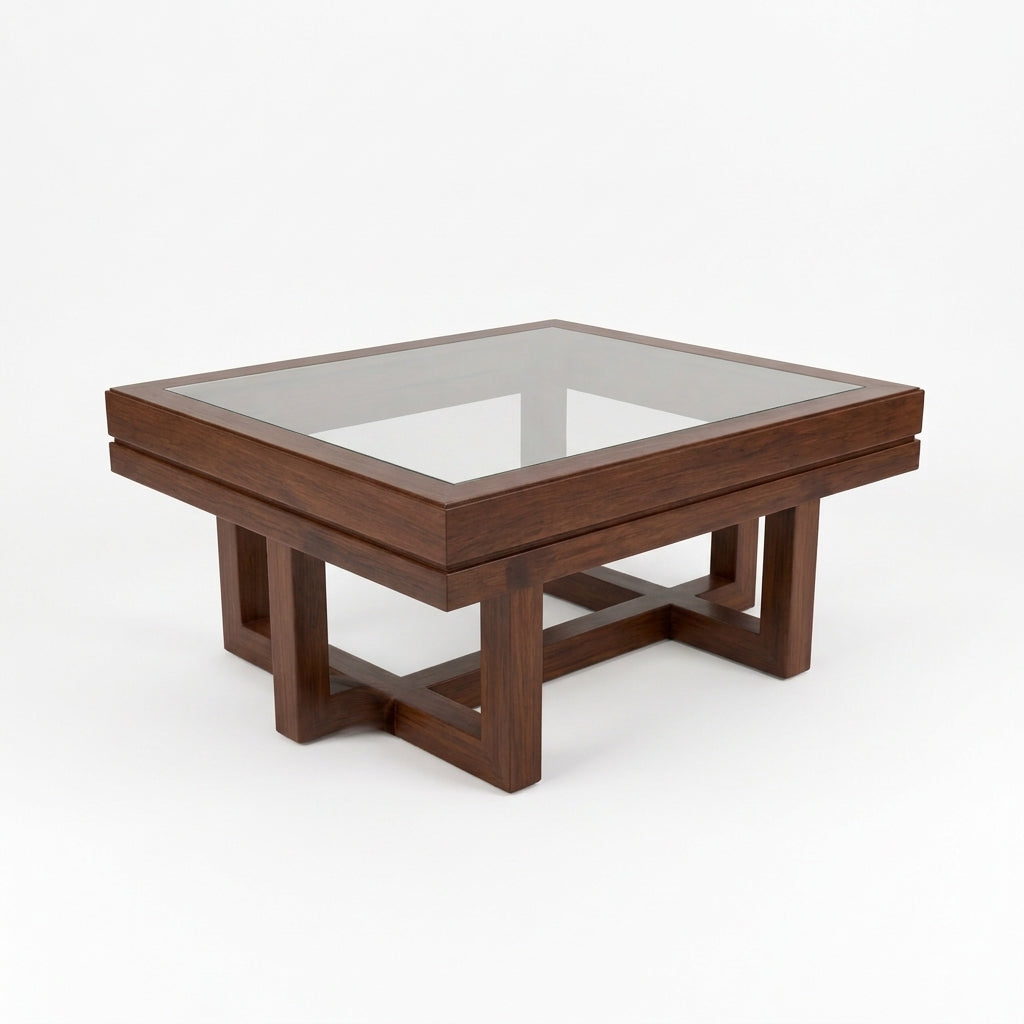 Mesita de centra de madera maciza