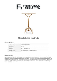 Mesa Fabricia redonda