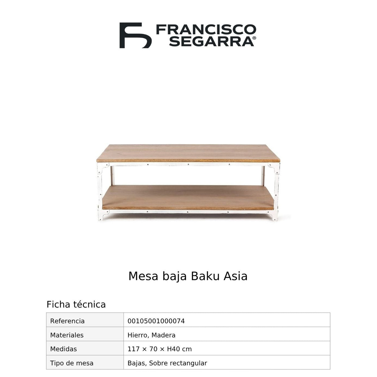 Mesa baja Baku Asia