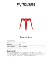 Taburete Usine