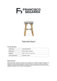Taburete Ravel