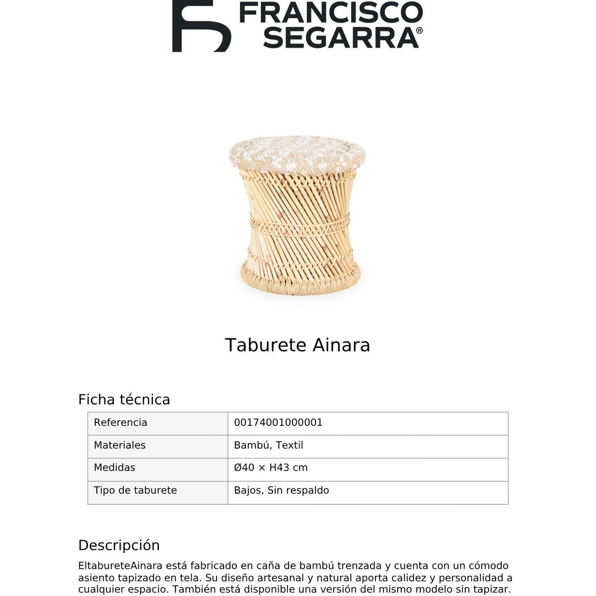 Taburete Ainara