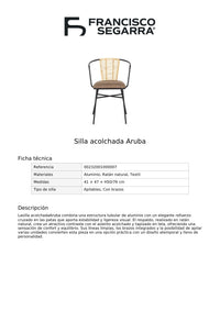 Silla acolchada Aruba
