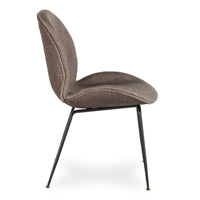 Silla tapizada Tainla color capuchino