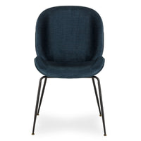 Silla tapizada Tainla color azul