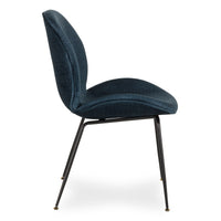 Silla tapizada Tainla color azul