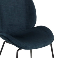 Silla tapizada Tainla color azul
