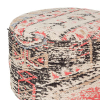 Taburete Chelsy tono beige-rojo
