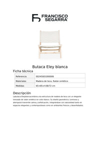 Butaca Eley blanca