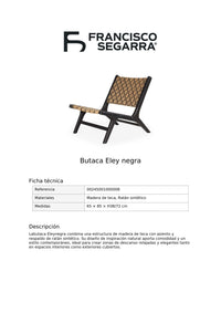 Butaca Eley negra
