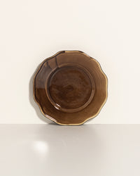Plato Attic Borde  Marron Brillante ø 19 cm