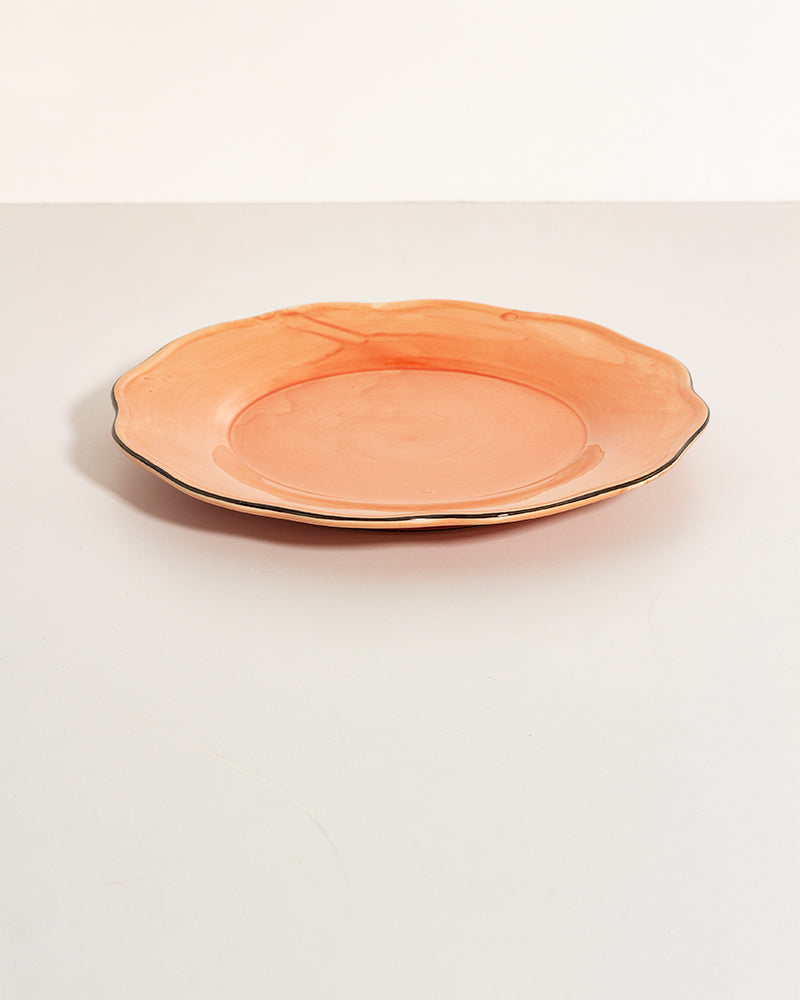 Plato Attic Borde Liso  Rosa Brillante ø 26 cm