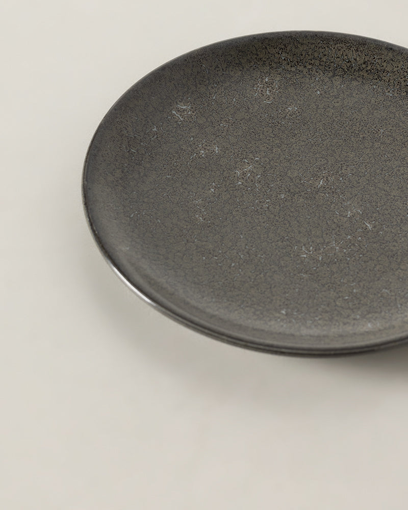 Plato Llano Ceramico Bass Verde Oscuro ø14 cm