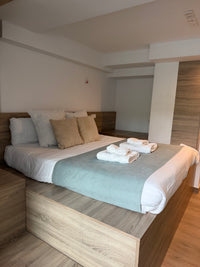 Base de cama doble tapizada