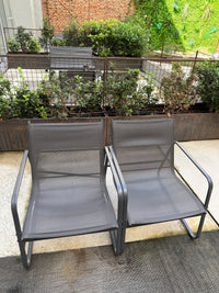 Silla de terraza textilene gris