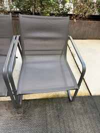 Silla de terraza textilene gris