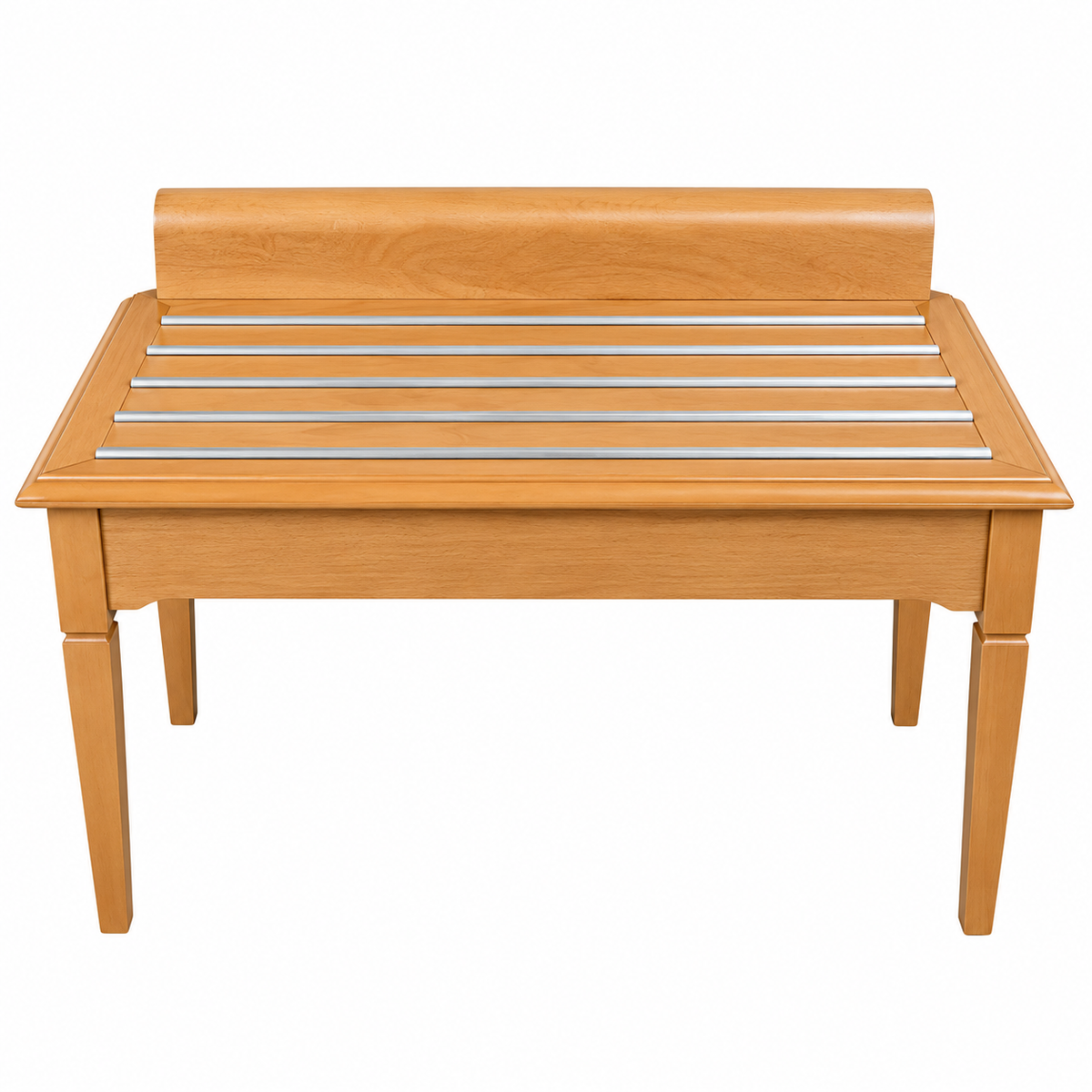 Maletero de madera con listones