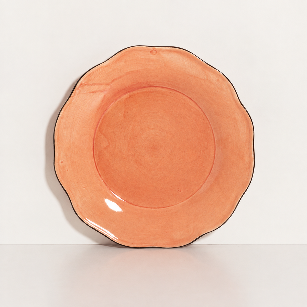 Plato Attic Borde Liso  Rosa Brillante ø 26 cm