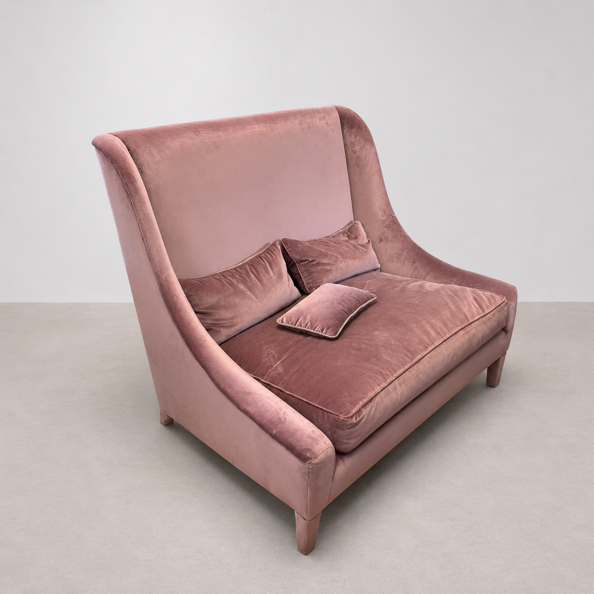 Canapé 2 Places OCHRE Velours - Rose