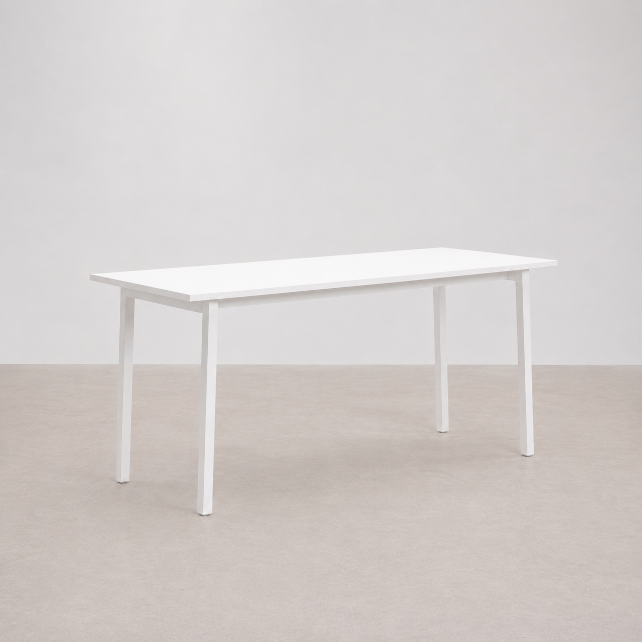 Mesa branca de escritório (120x45cm)