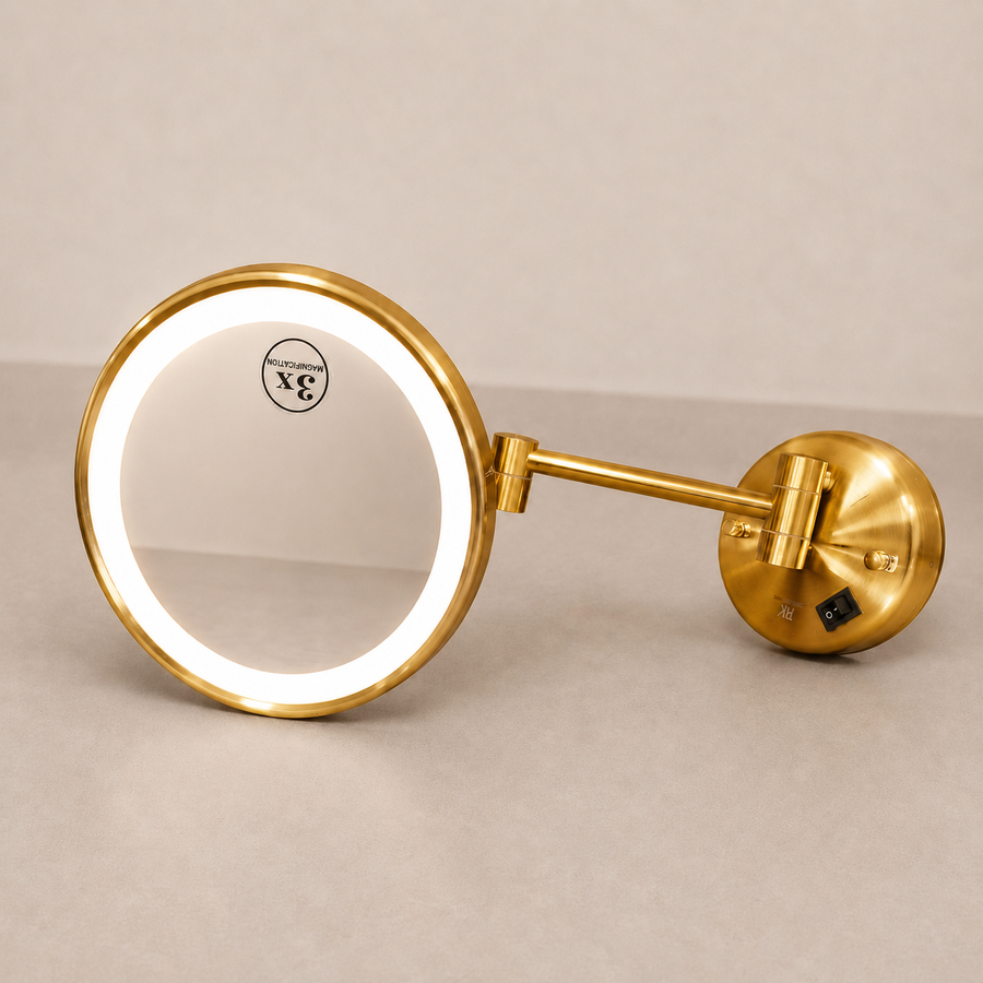 Applique miroir doré 4
