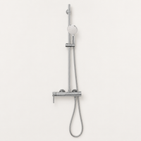 Conjunto de ducha termostática cromada