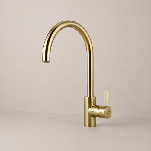 Grifo Porcelanosa cisne Dorado