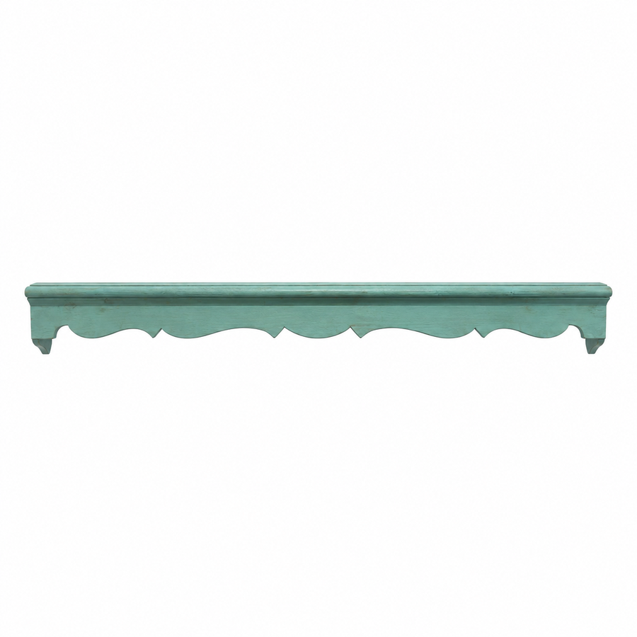 Estante de pared lacado verde agua