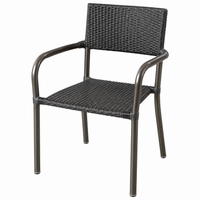Silla de bar brazos metal