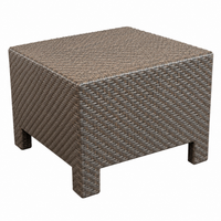Mesa baja de mimbre 54×54 cm