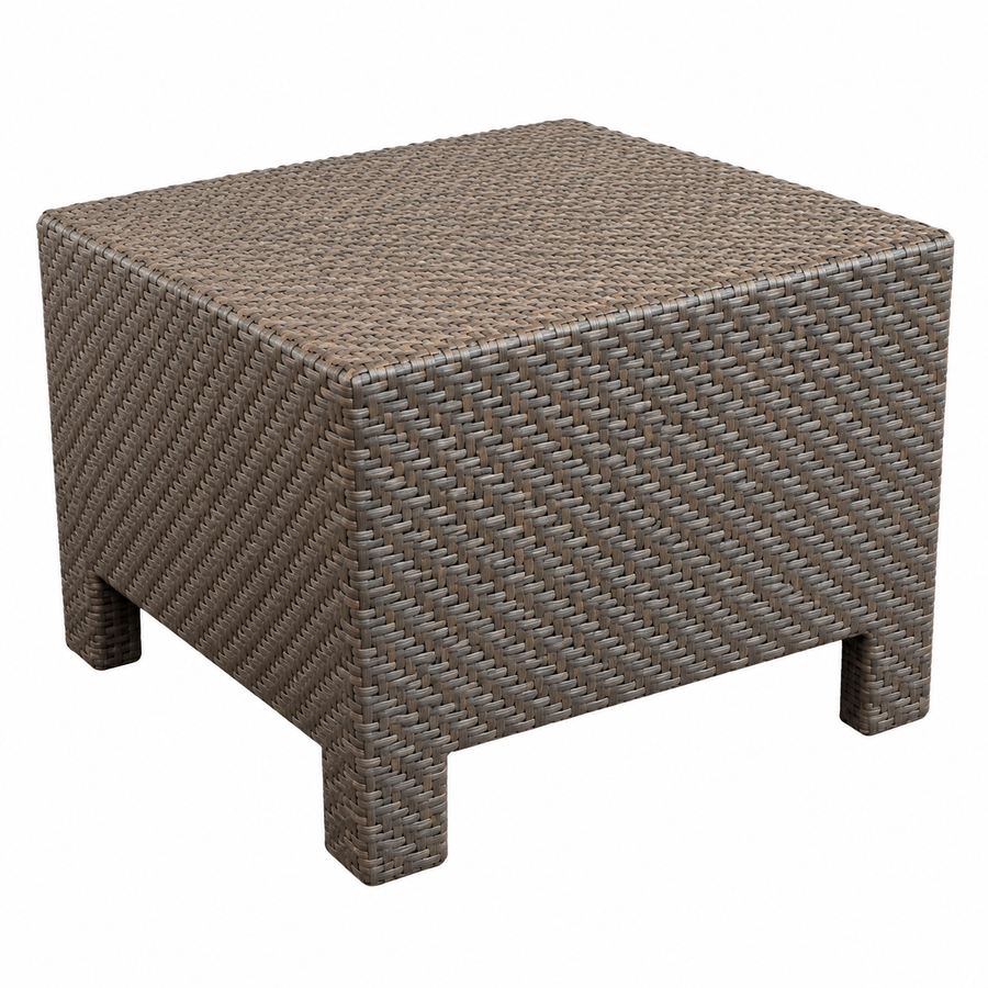 Mesa baja de mimbre 54×54 cm