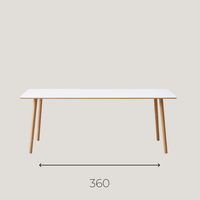 Grande Table Arki by Pedrali 360 cm