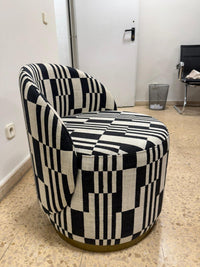 Pouf Rayures Zèbre