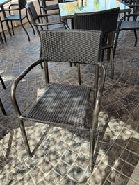 Silla de bar brazos metal
