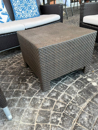 Mesa baja de mimbre 54×54 cm