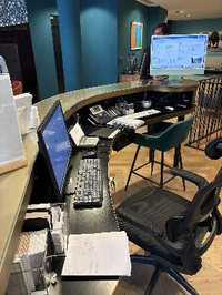 Comptoir de réception