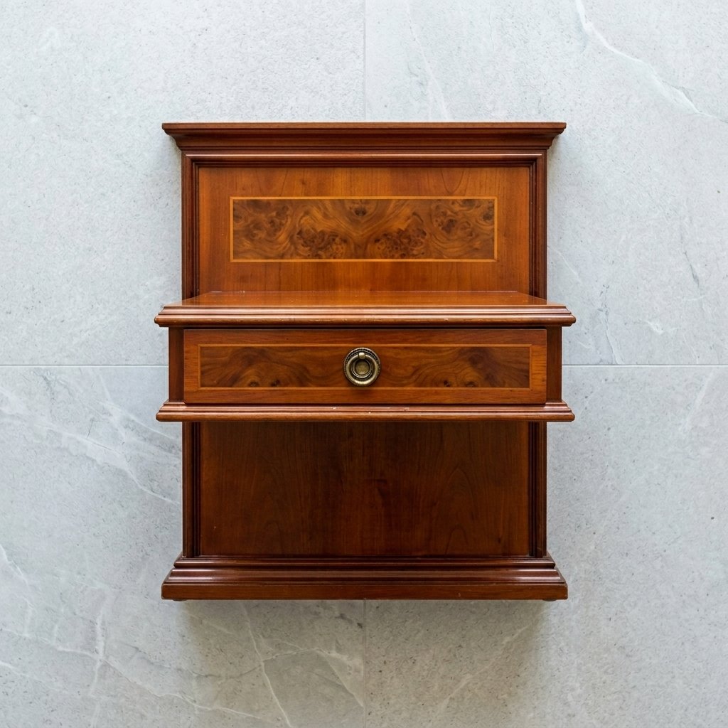 Table de chevet suspendue en bois