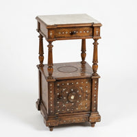 Table de chevet Marqueterie Marbre