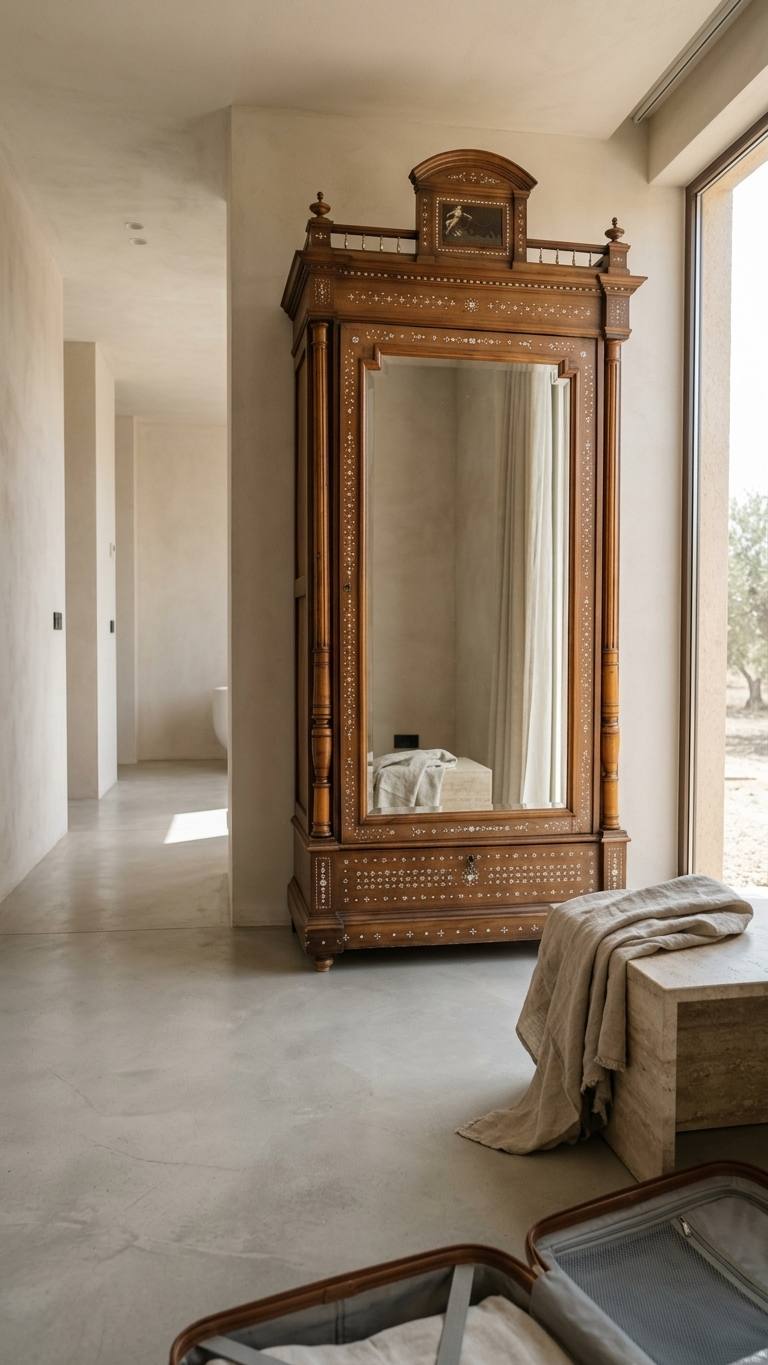 Armoire à miroir 2 Marqueterie