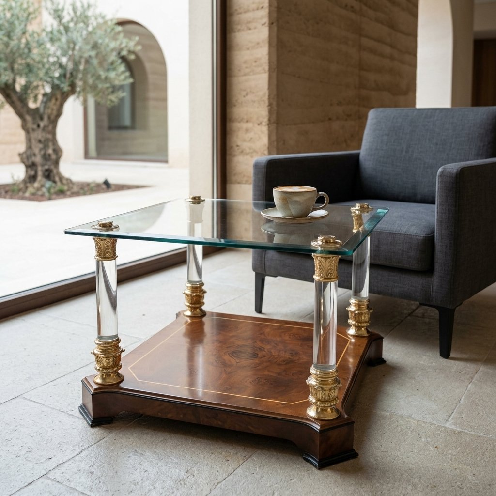 Table en verre
