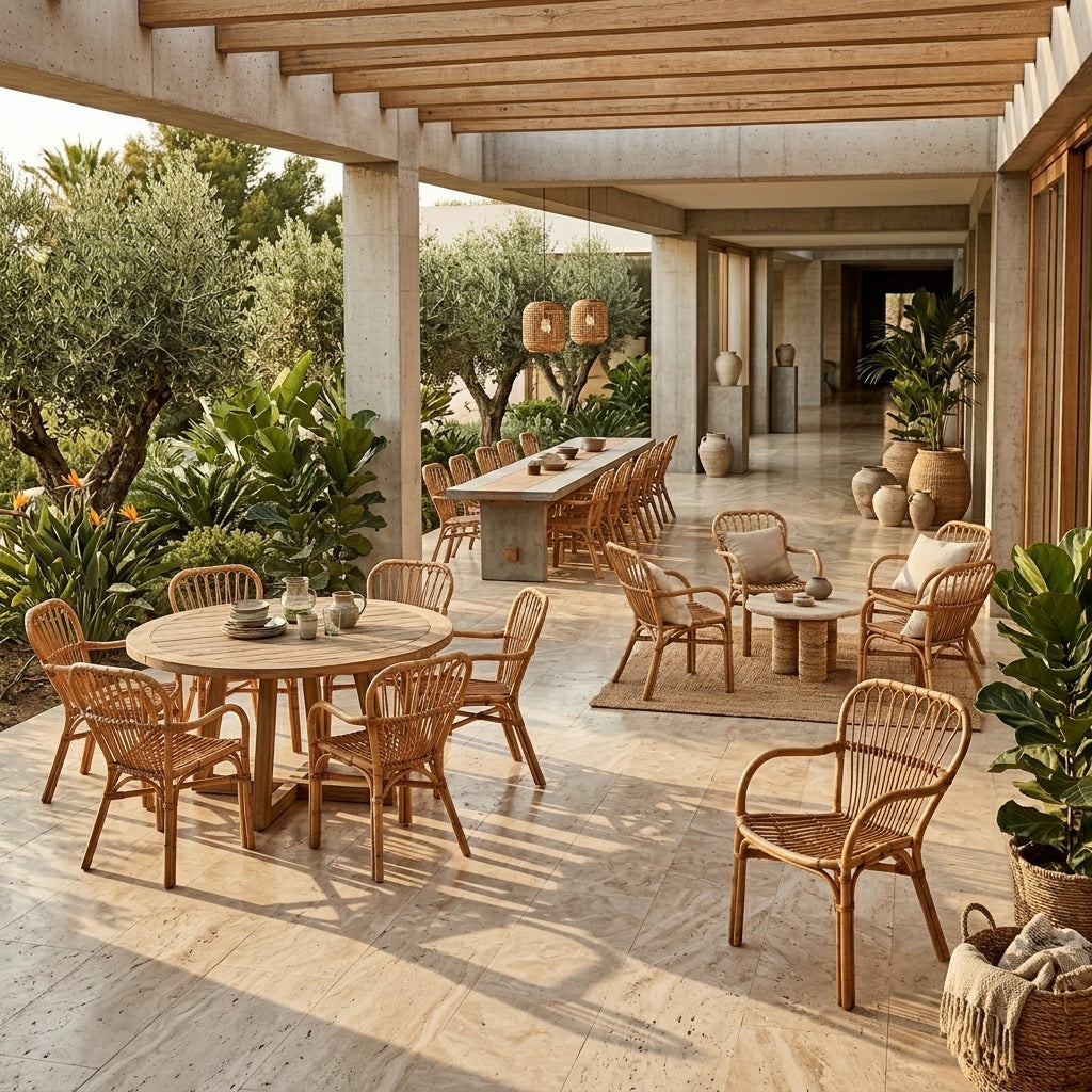 Silla mimbre comedor