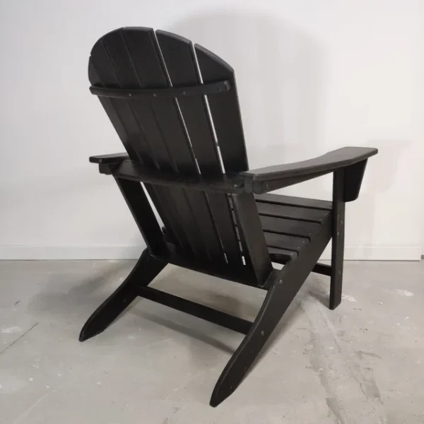 Silla de jardín de diseño en negro - Imagen 3