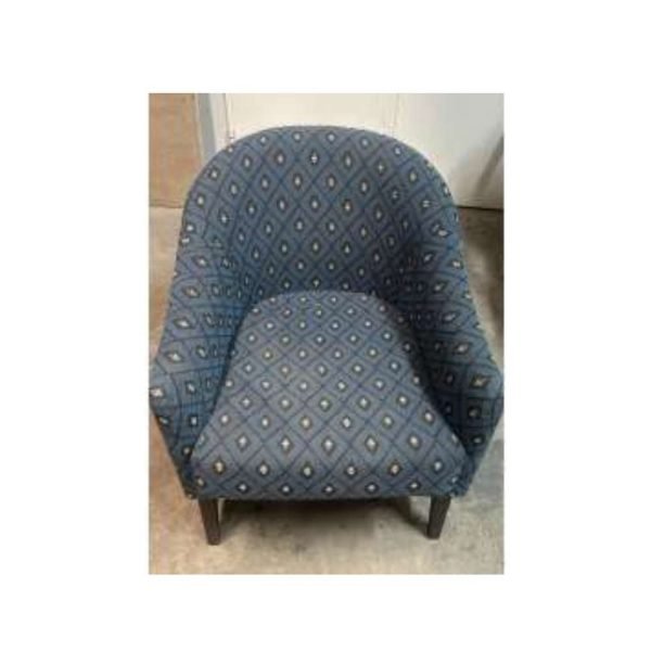 Fauteuil bleu avec impression