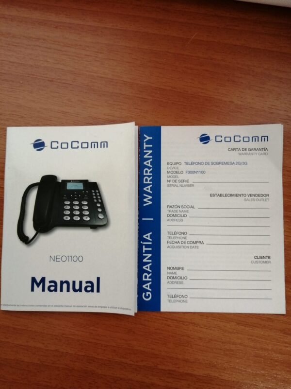 TELEFONO SOBREMESA COCOMM NEO1100 - Imagen 3