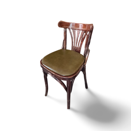 Silla madera Polipiel Oliva